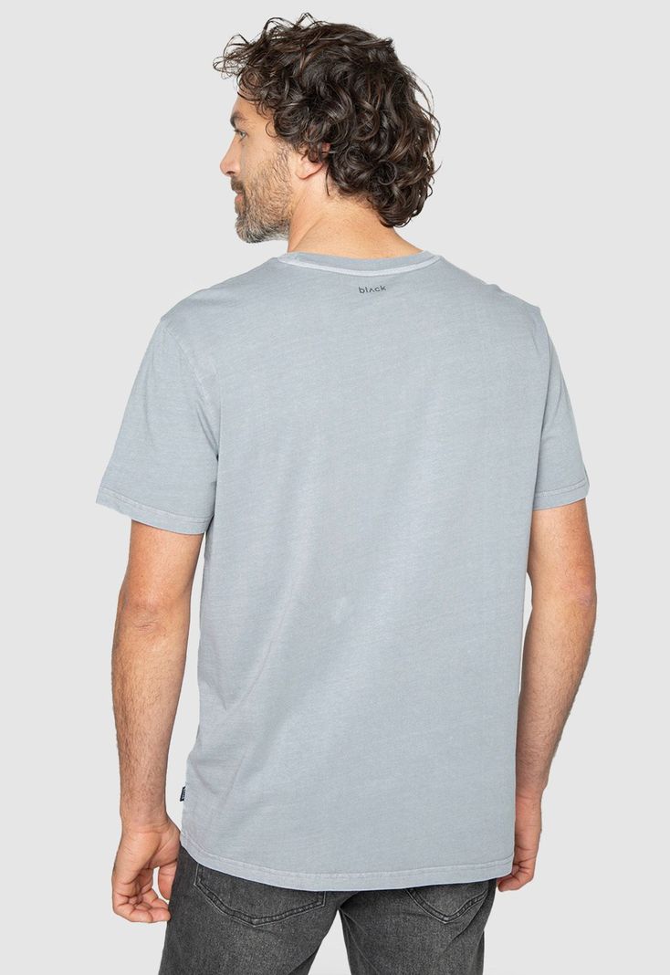 Tee Iconic Light Grey Black Bubba-1