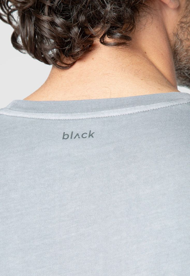 Tee Iconic Light Grey Black Bubba-3