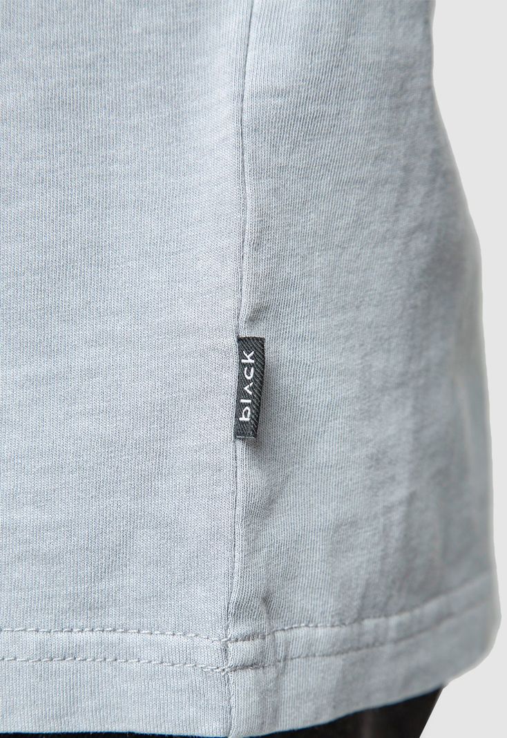 Tee Iconic Light Grey Black Bubba-5