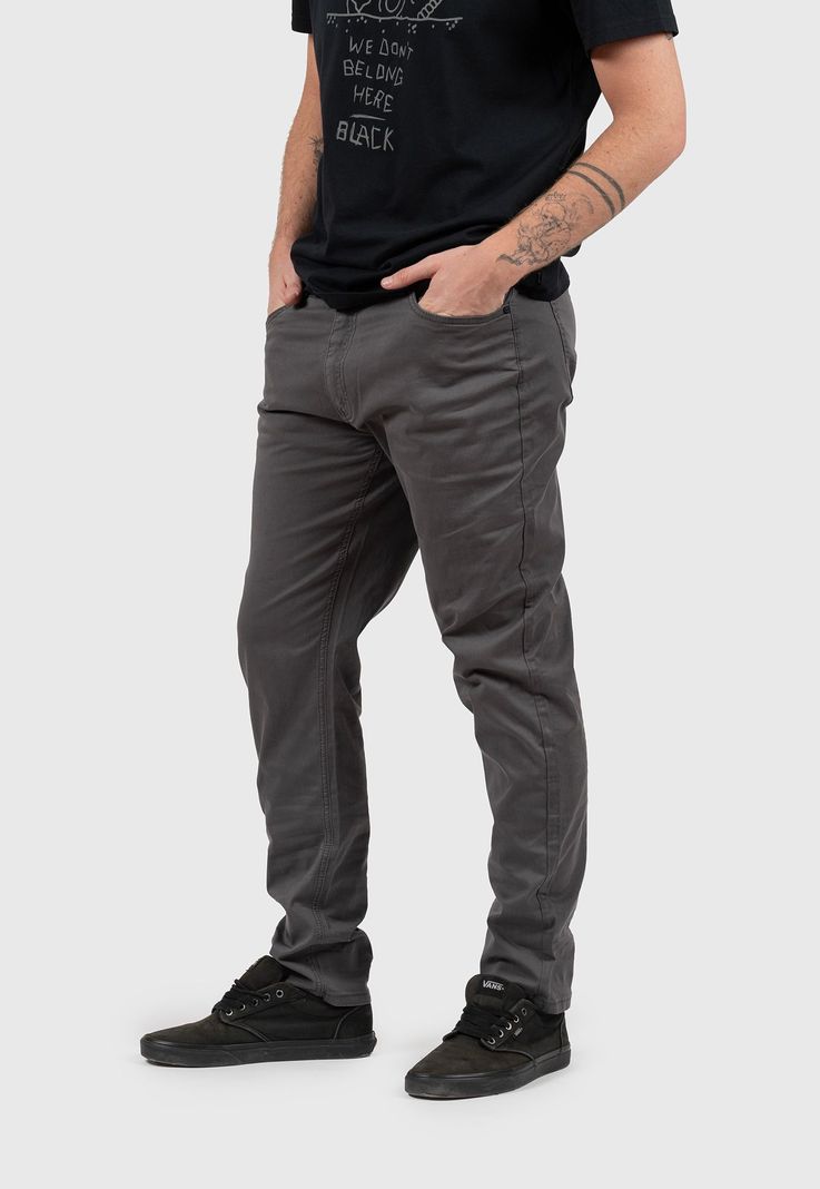Cotton Pant Dark Grey Black Bubba-0