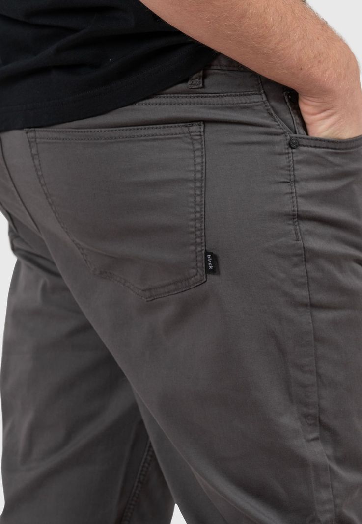 Cotton Pant Dark Grey Black Bubba-3