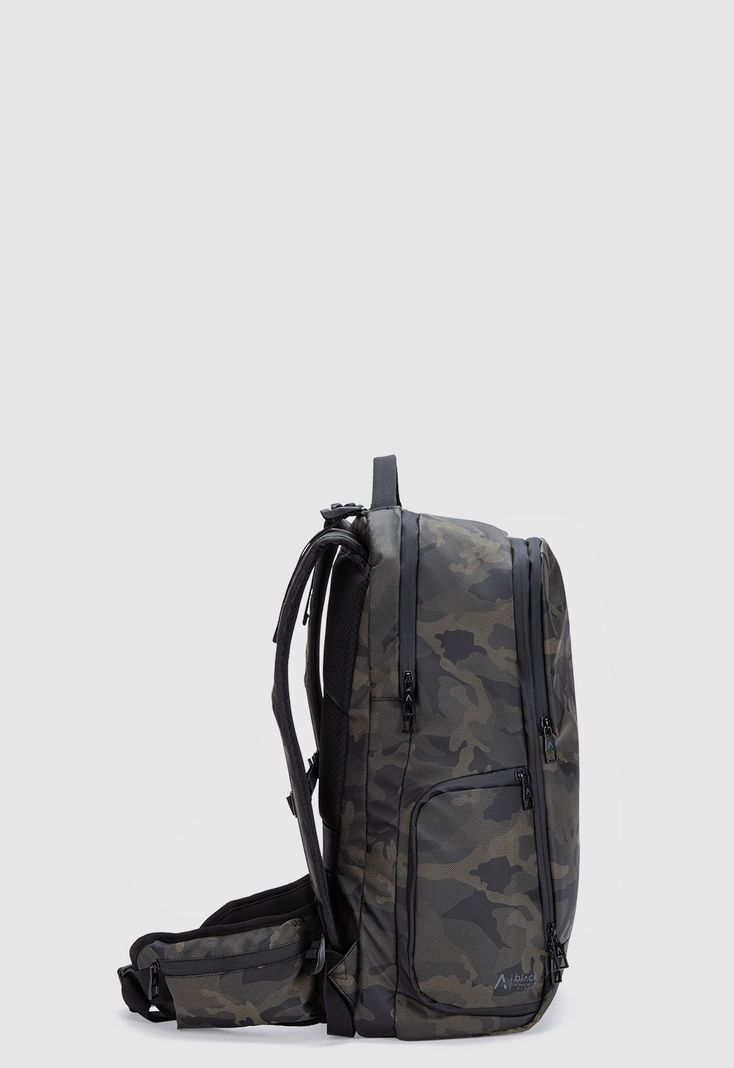 Mochila Travel Wolf Camo Black Bubba-1