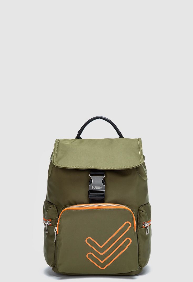 Mochila Charlotte Doble Check Green Bubba Essentials-0