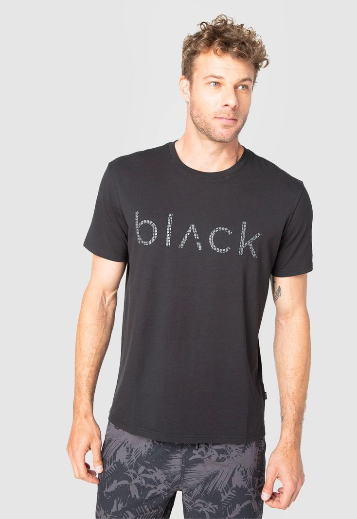 Polera Active Logo Black Black Bubba-0