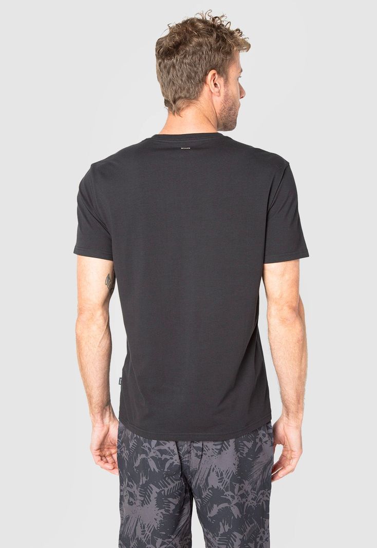 Polera Active Logo Black Black Bubba-1