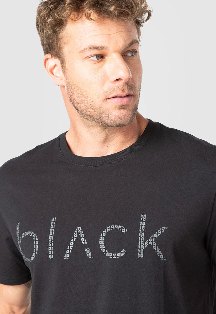 Polera Active Logo Black Black Bubba-3