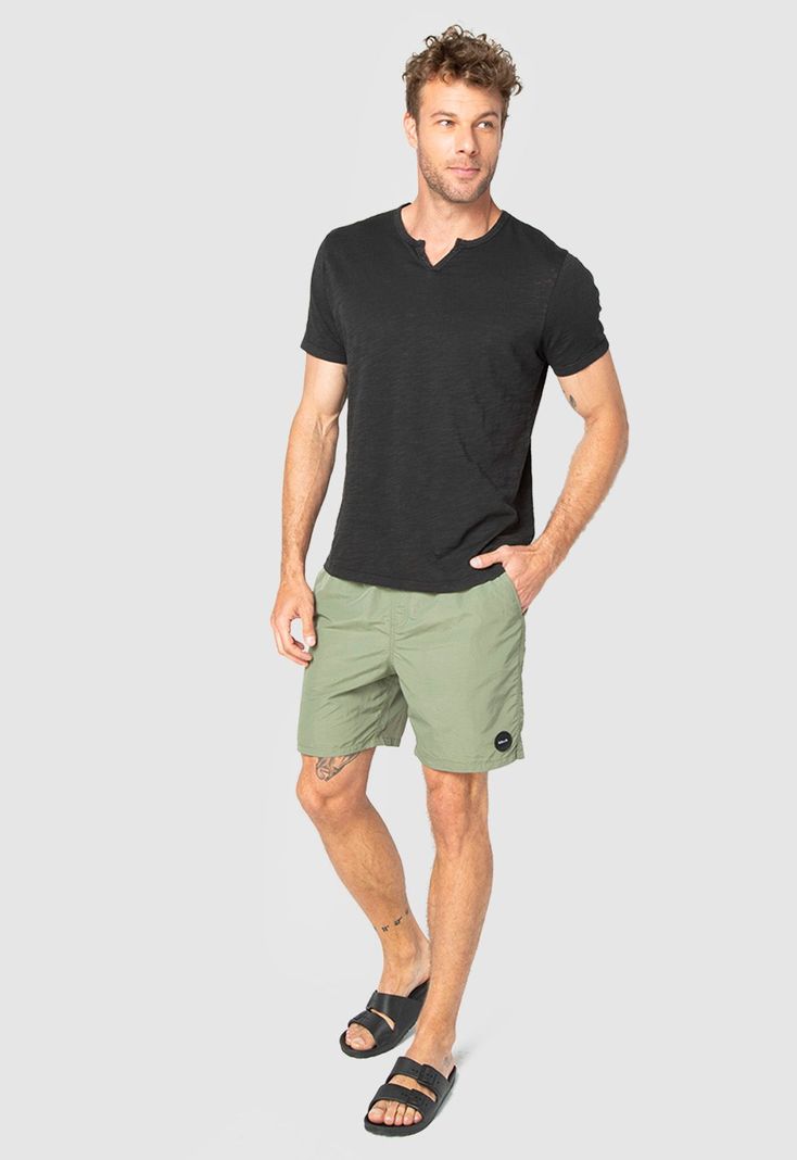 Swimsuit Cargo Moss Black Bubba-2