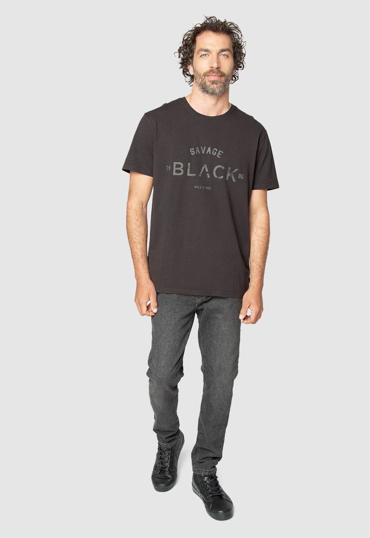 Tee Iconic Black Black Bubba-2