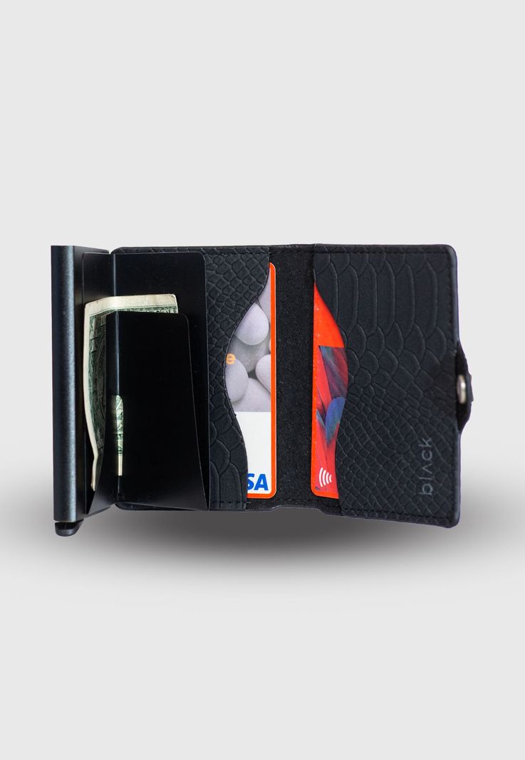 Billetera Smart Snake Black Black Bubba-3