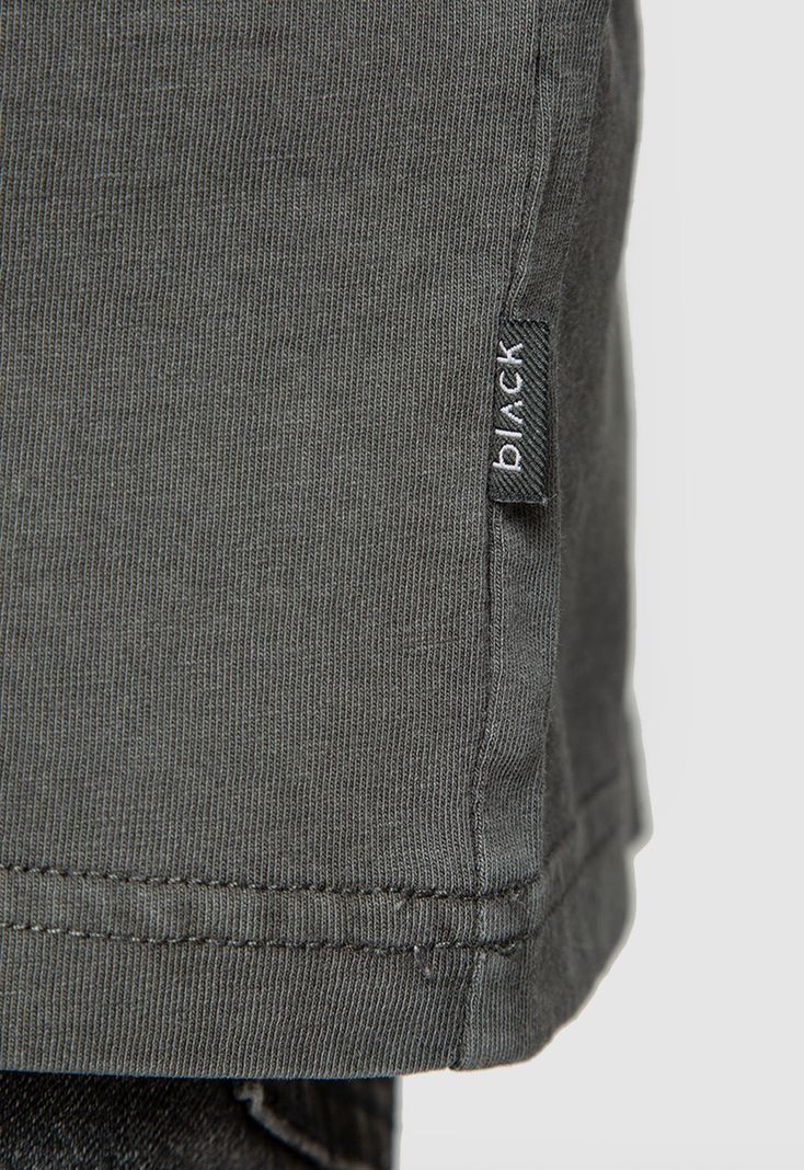 Tee Iconic Dark Grey Black Bubba-3