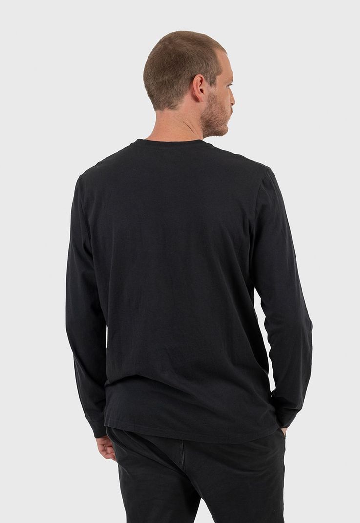 Long Sleeve Tee Black Black Bubba-1
