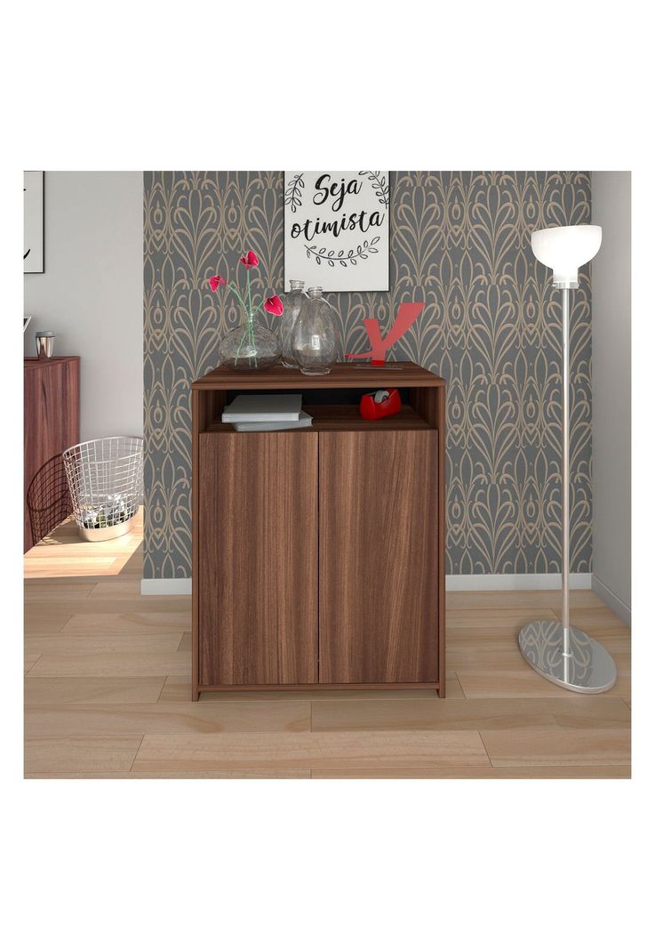 Estante Organizador 2 Puertas Café-1
