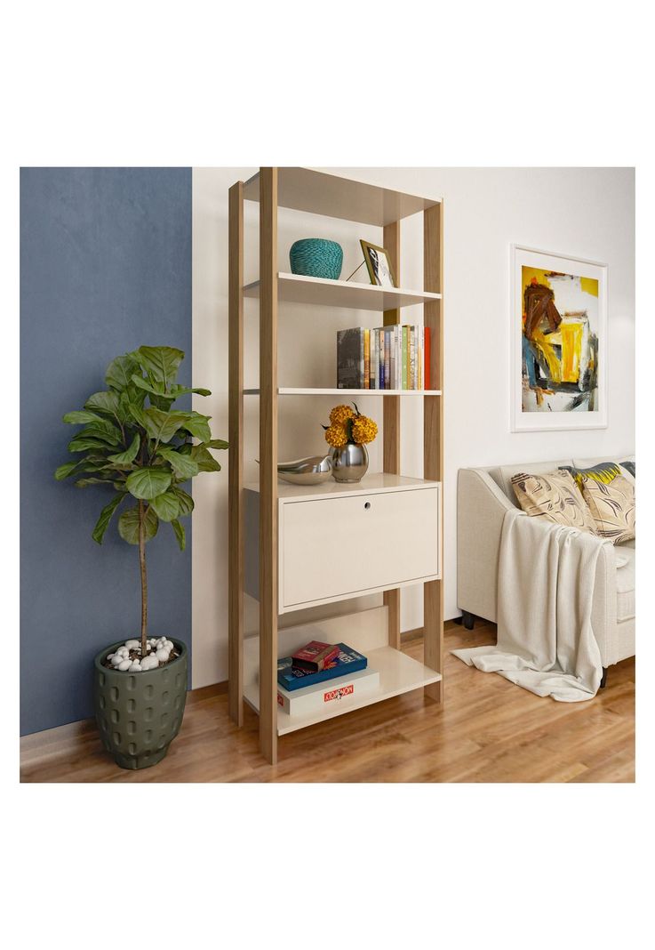 Estante Alfa Beige y Café-2