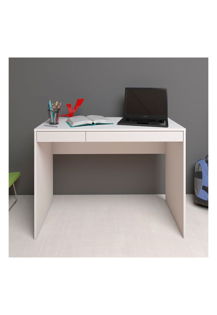 Escritorio con Cajón College Blanco-3