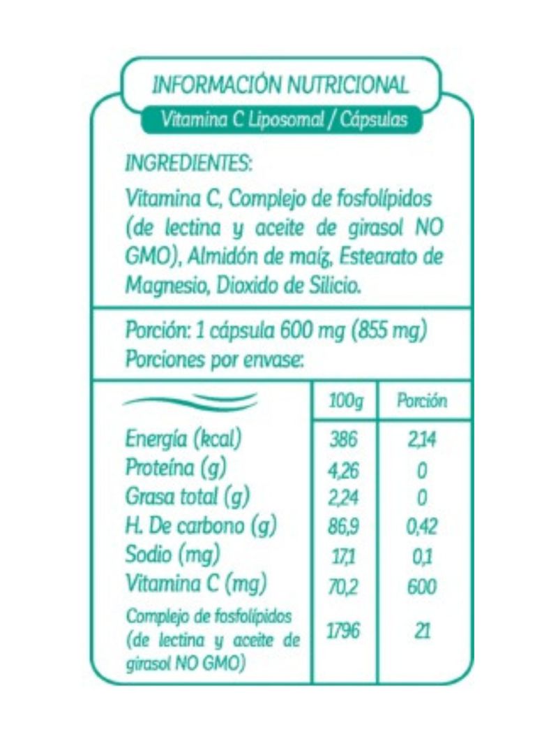 Vitamina C Liposomal, 100 capsulas, ByWellness-4