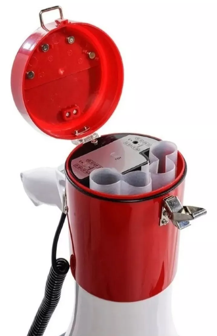 Megáfono Portátil Recargable Con Pilas-3