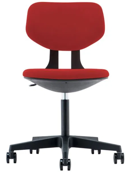 Silla de escritorio Boomer rojo/negro-0