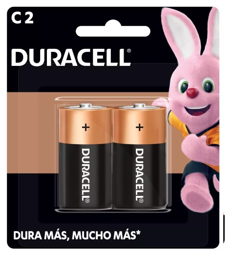 Pack 2 pilas Duracell alcalinas Cx2 -1