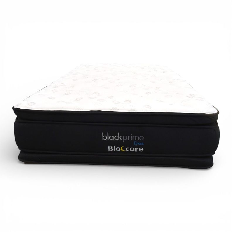 Colchon 1 Plaza Bloccare Black Prime Dos L200 Blanco
