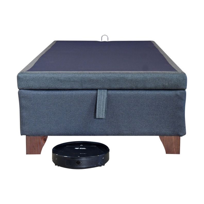 Base Cama Baúl 1 Plaza / Largo 190 cm / Patas De Madera-1