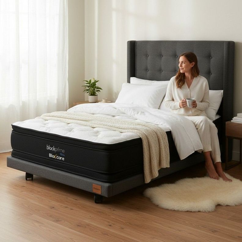 Cama 15 Plaza Box 8 L190 Colchon Mod Dos Respaldo Rueda Logo Gris
