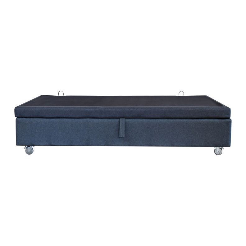 Base De Cama Baul 1.5 Plazas Largo 190 cm con ruedas Pyton-2