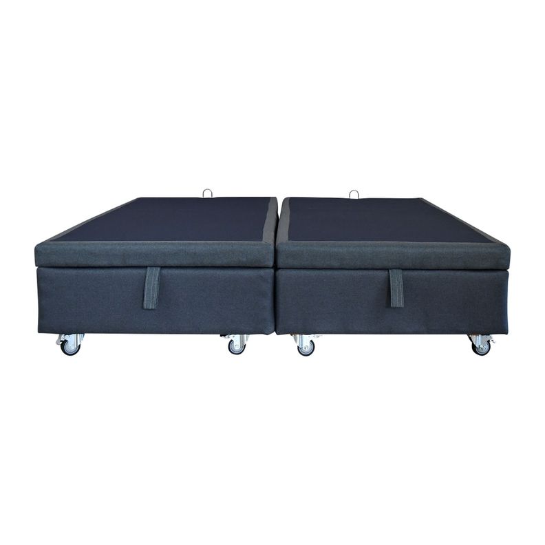 BASE CAMA BAUL 2 PLAZAS DIV. L200 CM. RUEDA DELUXE - ASPIRADORA ROBOT