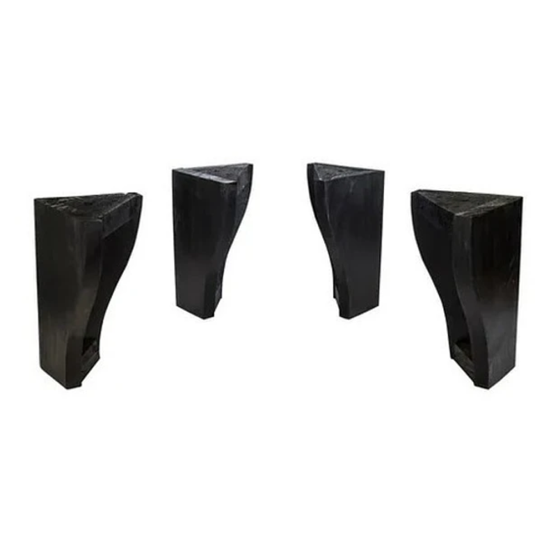 Kit de 4 patas para cama europeo  Rosen/ Flex/Cic negro-0