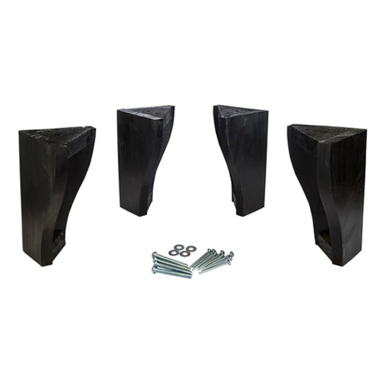 Kit de 4 patas para cama europeo  Rosen/ Flex/Cic negro-1