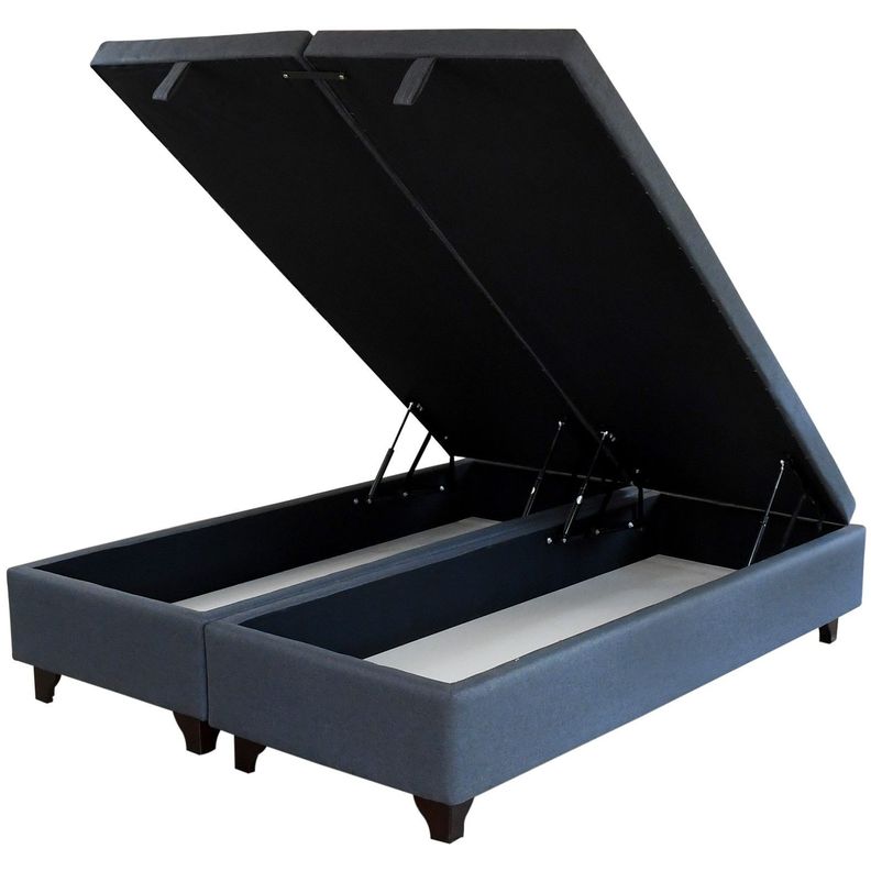 Base Cama Baul 2 Plazas Div. L190 cm. Patas 11cm para Aspiradora Robot-0