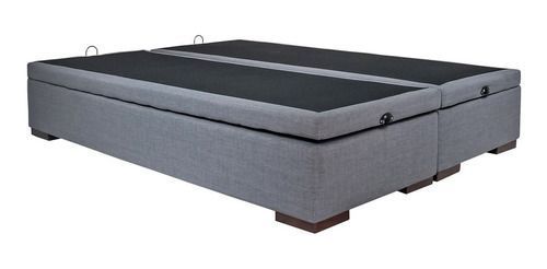 Cama Abatible O Baúl King - Base Dividida Sin Colchón Patas de madera 4.5 cm-3