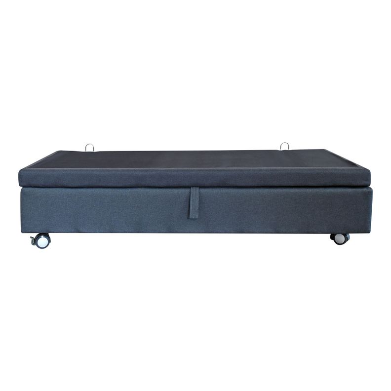 Base De Cama Baul 1.5 Plaza Largo 190cm. Ruedas Logo con Refuerzo colchon V.elastico-2