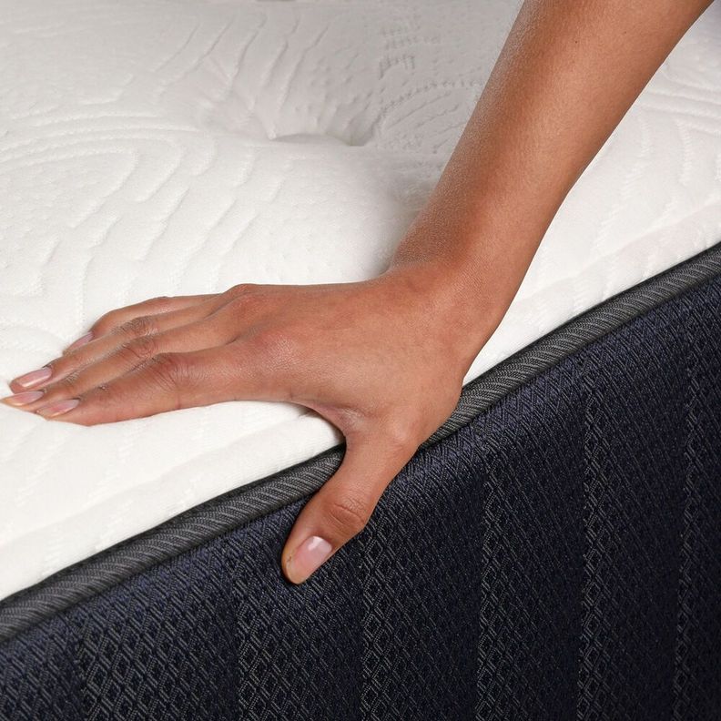Cama Tradicional 2 Plazas + Colchon Premium CIC + Respaldo / Largo 190 cm / Patas De Madera 19.5 cm-5