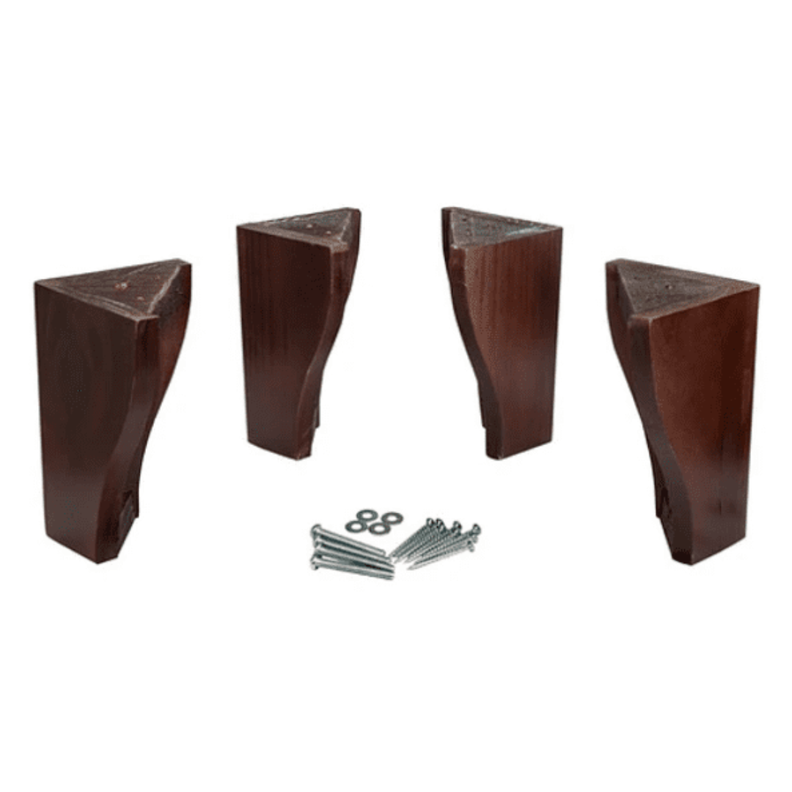 Cama Tradicional 2 Plazas + Colchon Premium CIC + Respaldo / Largo 190 cm / Patas De Madera 19.5 cm-6