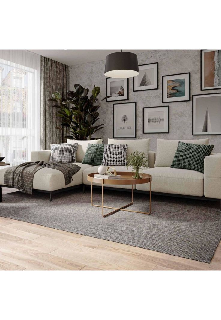 Alfombra Rugs Sisal Classic Carbón 200X300 7346SB-1