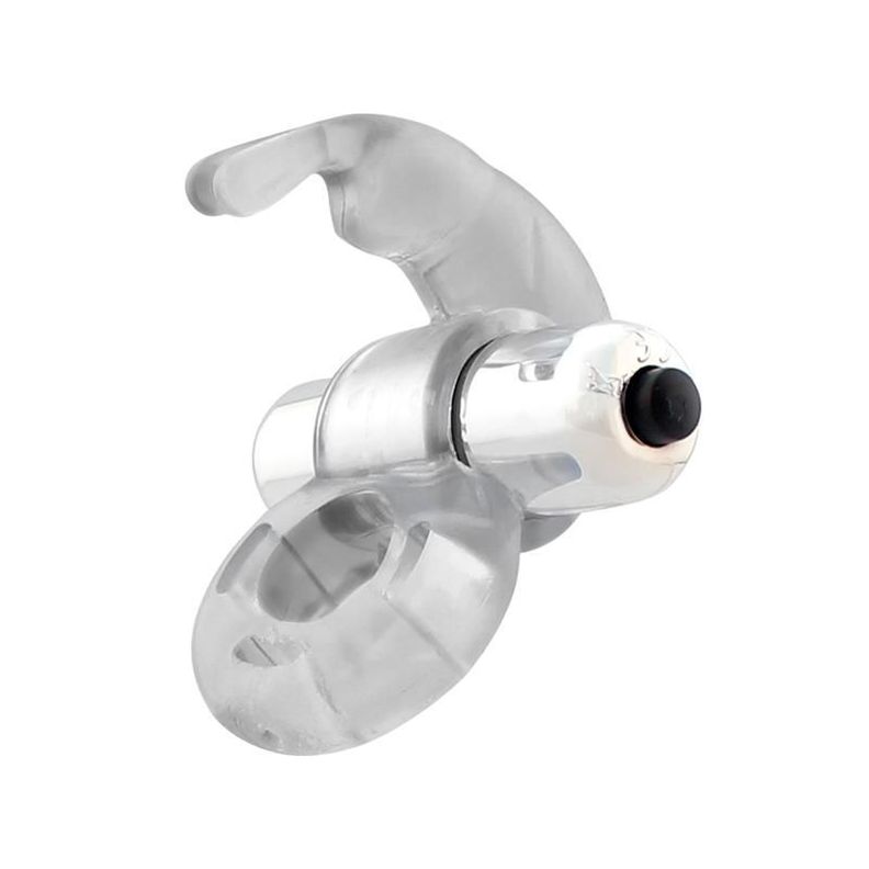Anillo vibrador con estimulador clitoris reutilizable-0