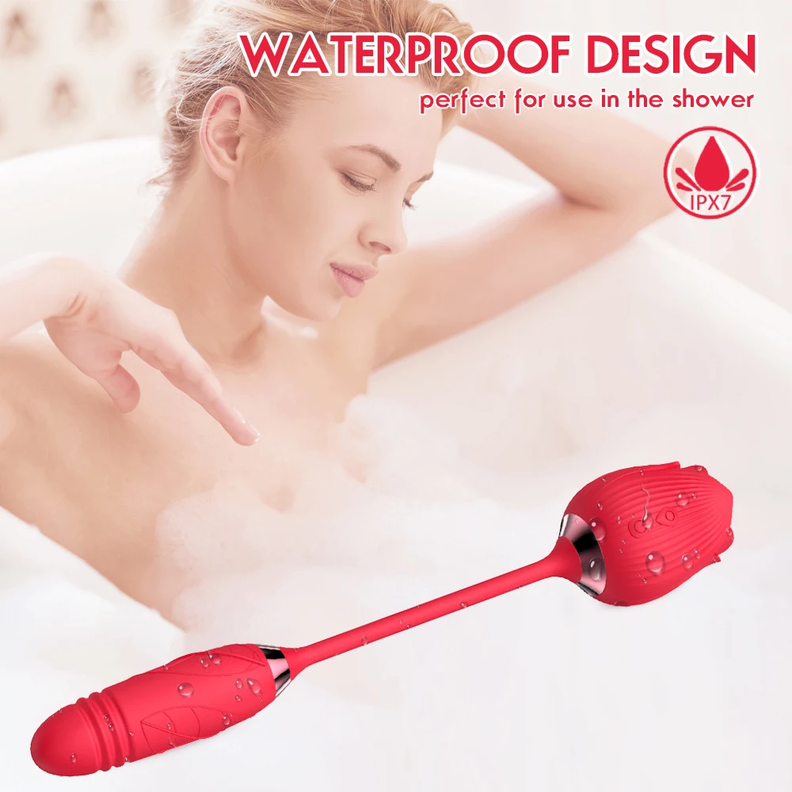 Vibrador succionador clitoris rosa-4