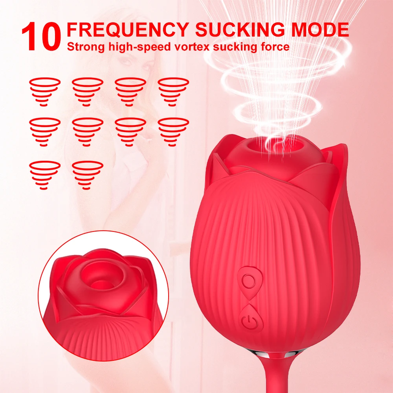 Vibrador succionador clitoris rosa-7