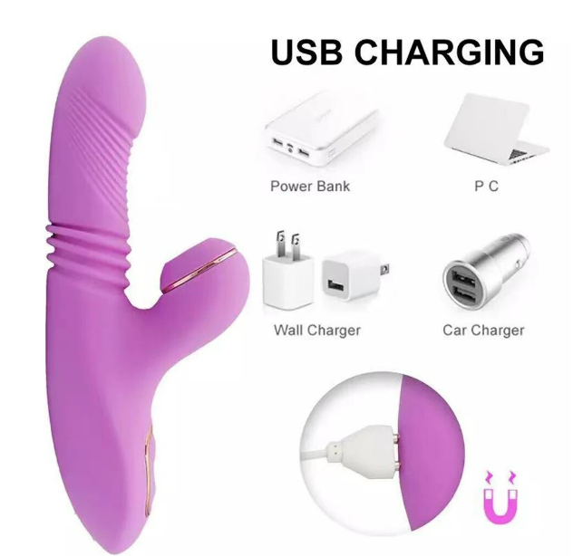 Vibrador succionador calentador con empuje-2