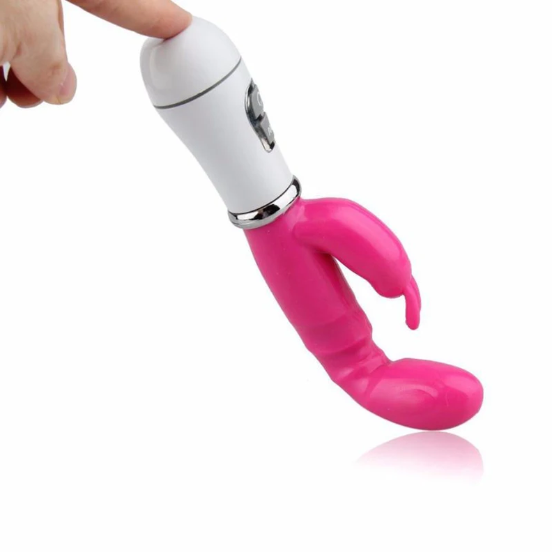 Vibrador punto G conejo a pilas-3