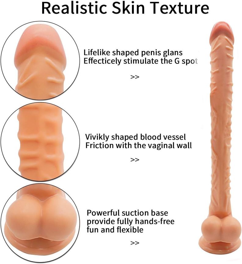 Dildo consolador flexible gigante / 42cms-1