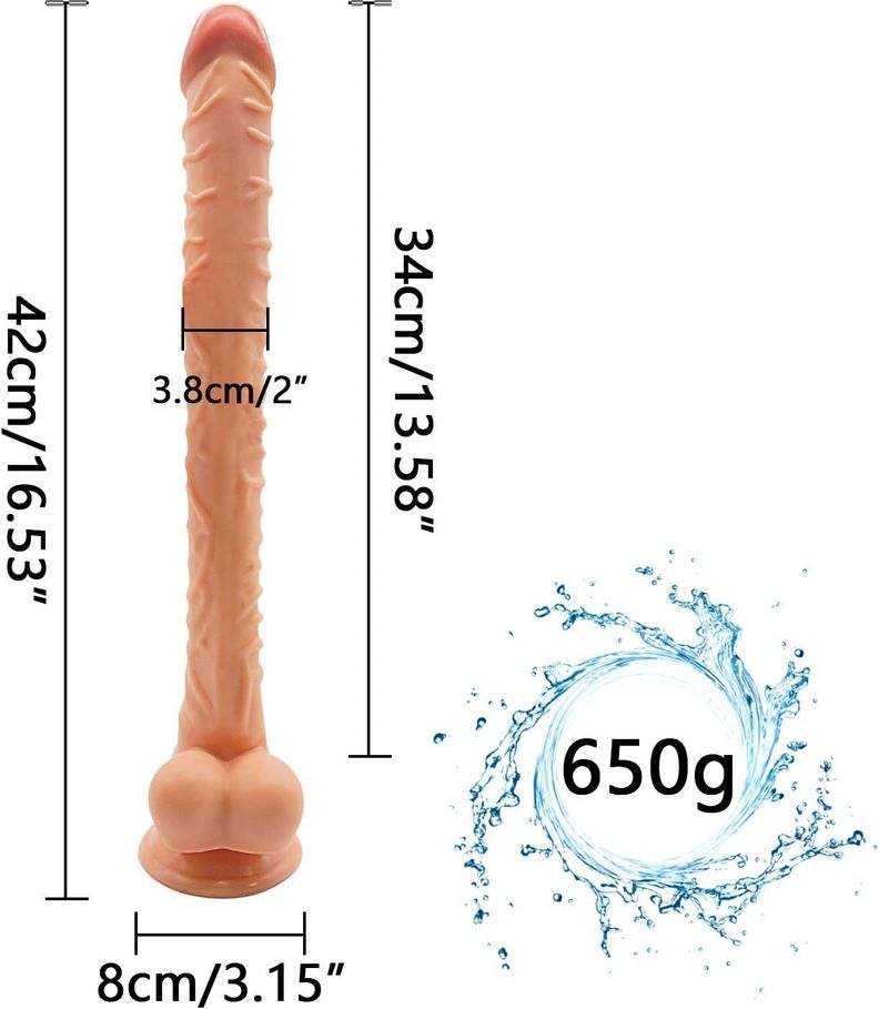 Dildo consolador flexible gigante / 42cms-2