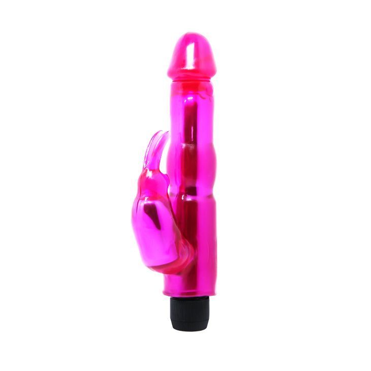 Vibrador gel dual conejito realista-1