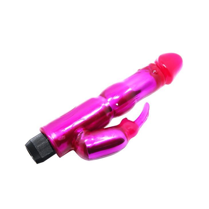 Vibrador gel dual conejito realista-2