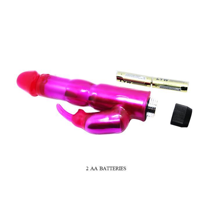 Vibrador gel dual conejito realista-3