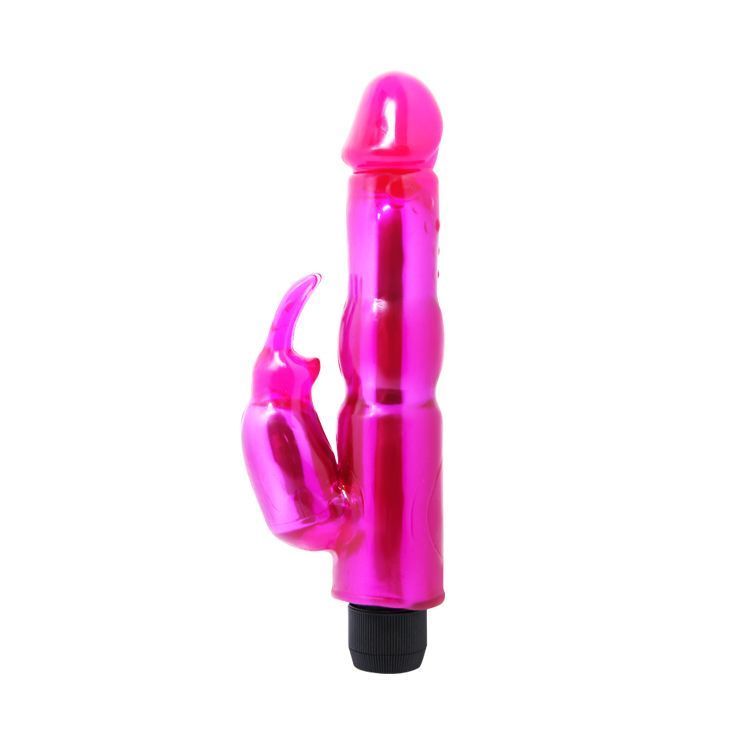 Vibrador gel dual conejito realista-4