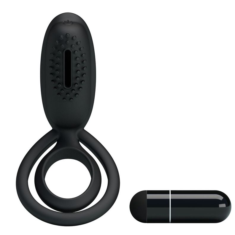 Anillo vibrador con estimulador clitoris / Esther-6