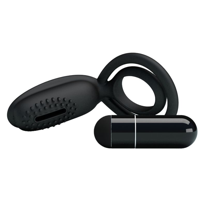 Anillo vibrador con estimulador clitoris / Esther-2