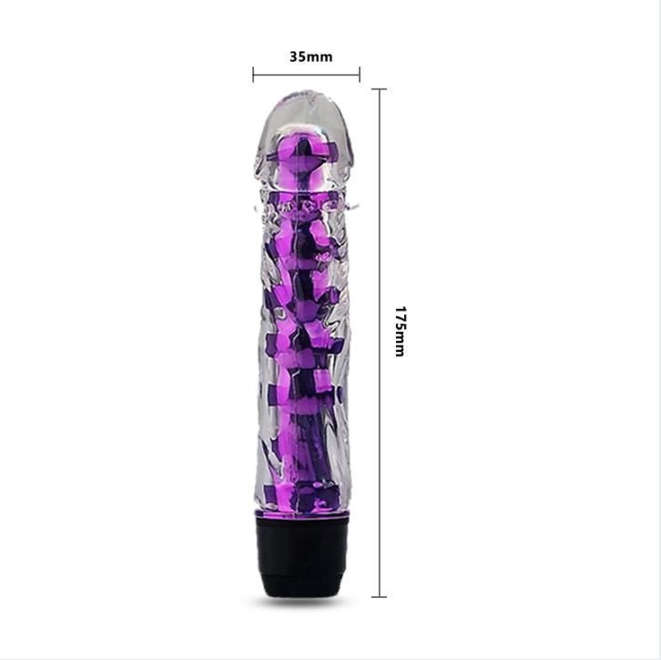 Vibrador bala realista silicona / 18cms-1