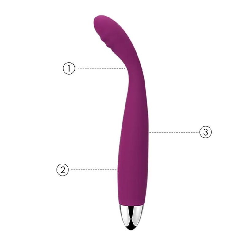 Cici Vibrador Consolador Recargable Punto G Flexible-2